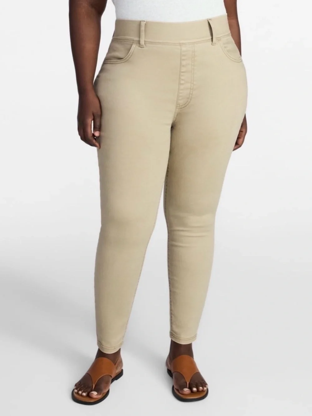 Terra & Sky Khaki Skinny Stretch Pull on Jeans